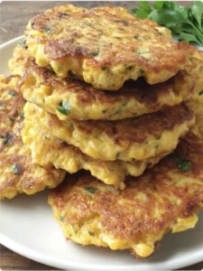 Easy Cheesy Corn Fritters