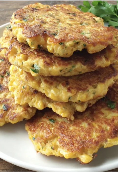 Cheesy Corn Fritters