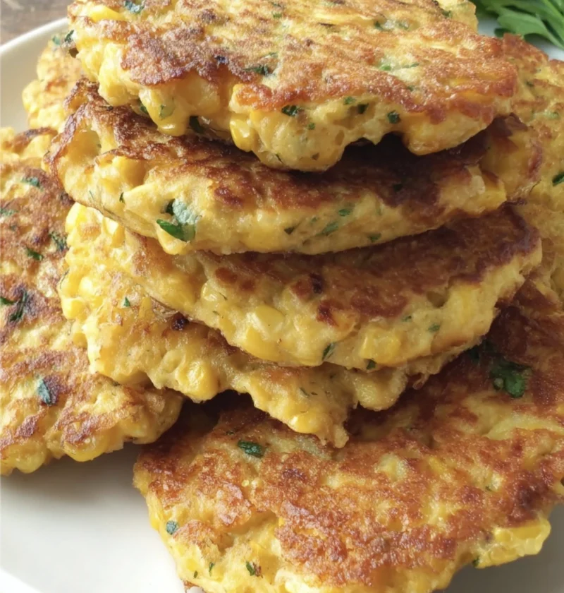 Cheesy Corn Fritters