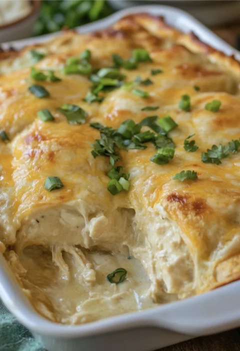 Cream Cheese Chicken Enchiladas