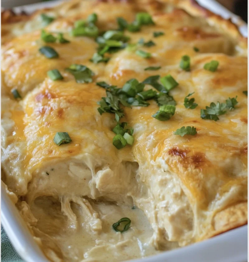 Cream Cheese Chicken Enchiladas