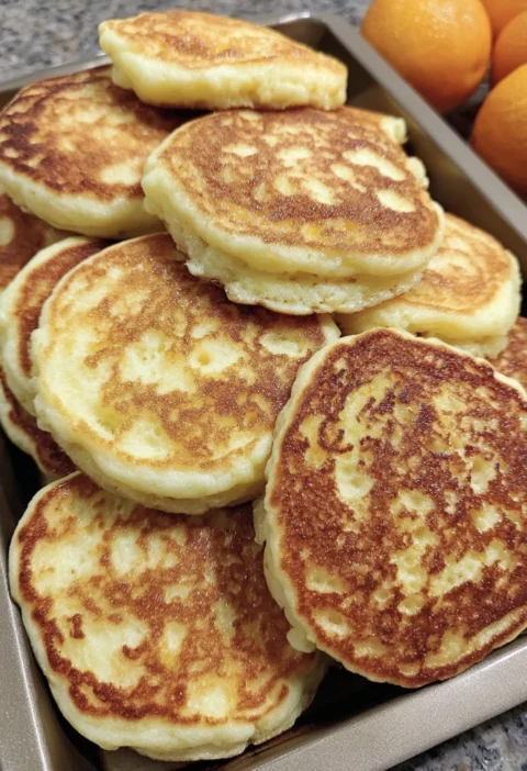 Fluffy Orangeinfused Pancakes