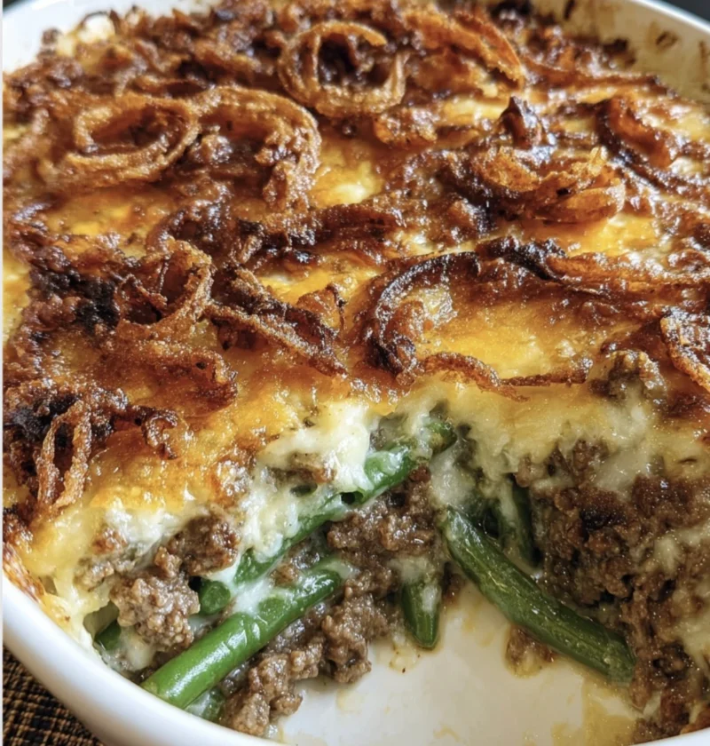 Hamburger Green Bean Casserole