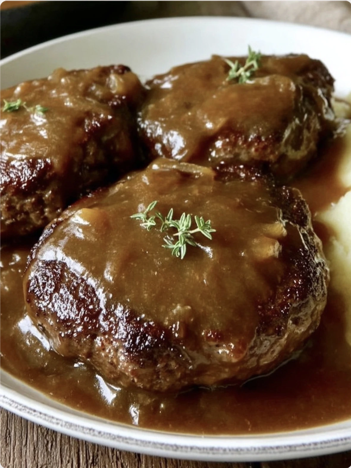 Hamburger Steak With Gravy