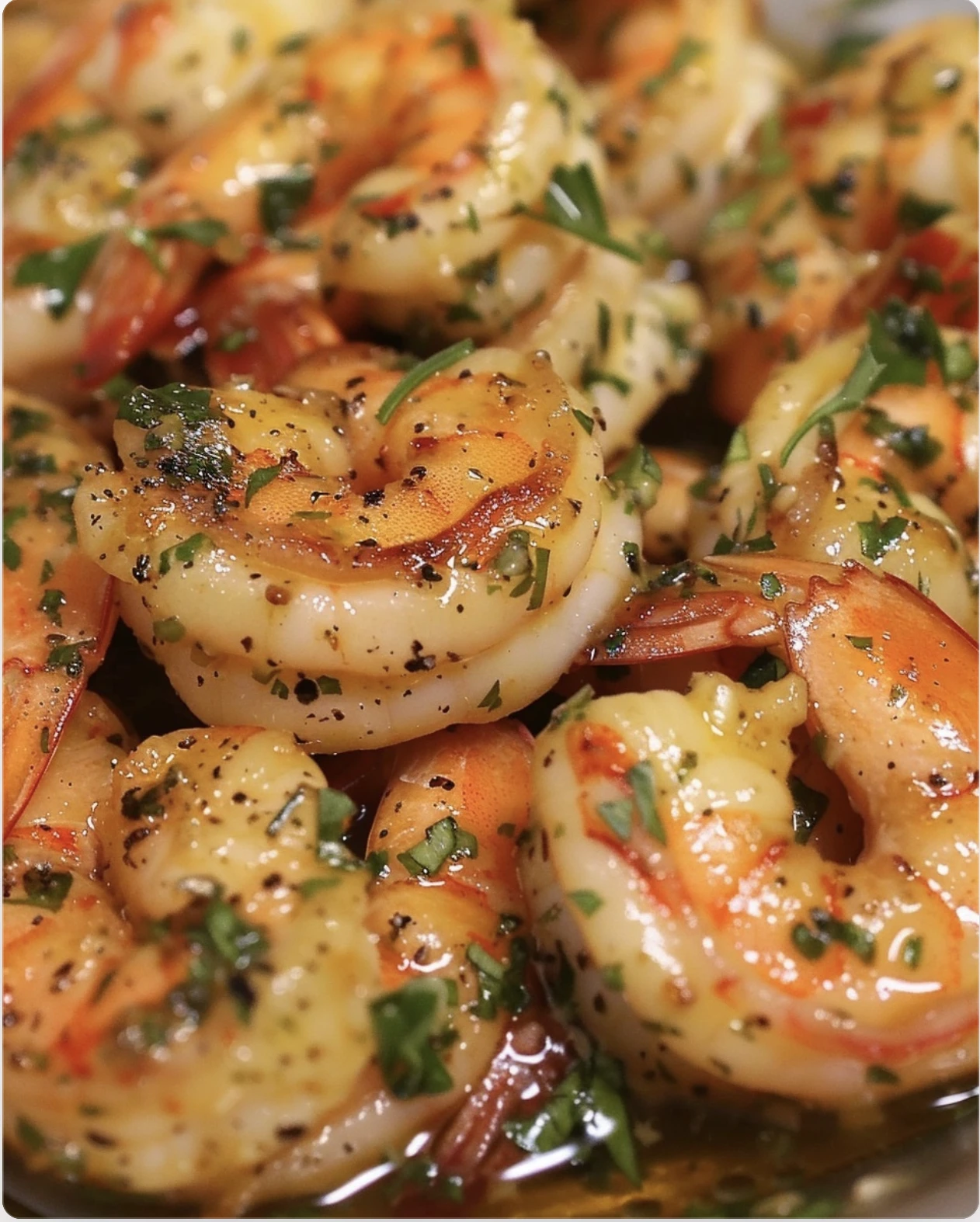 Lemon Herb Shrimp in Garlic Butter Oil