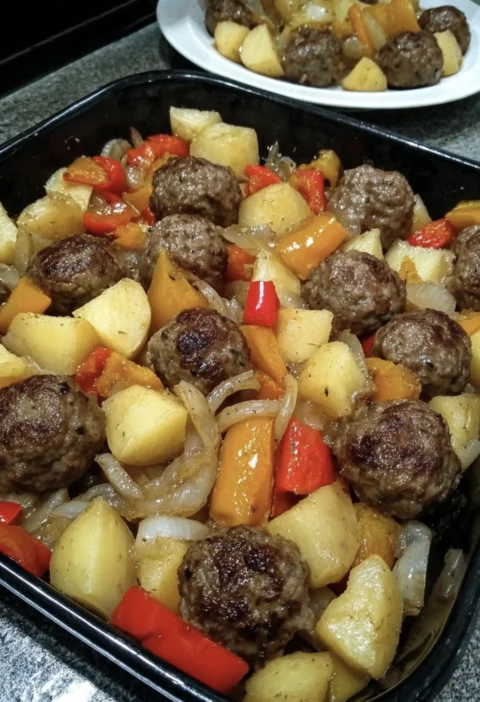 Meat Balls Potatoes