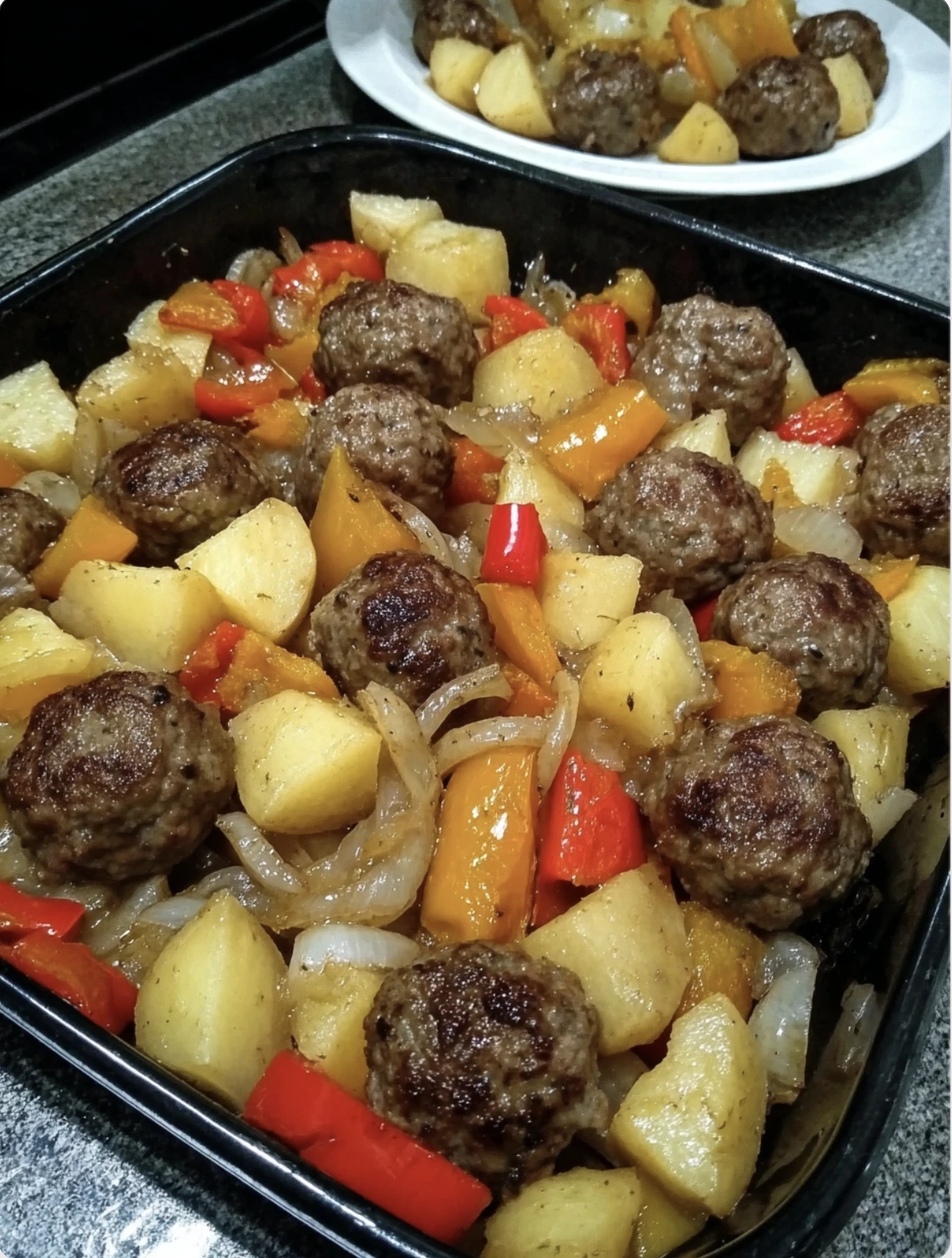 Meat balls with potatoes
