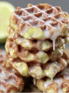 Mini Apple Fritter Waffle Donuts