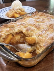 Old Time Oven Peach Cobbler