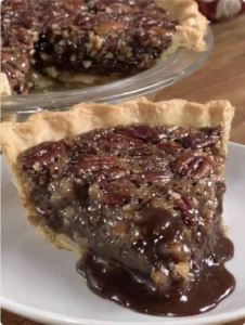 PECAN FUDGE CHOCOLATE PIE