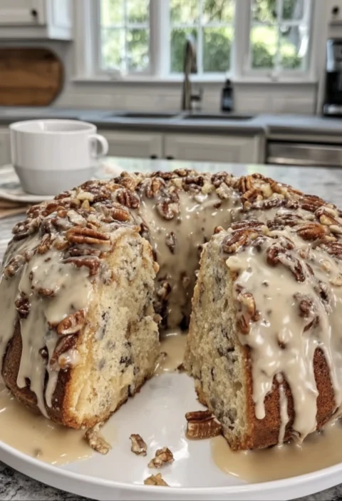 Pineapple Pecan Cream Cheese Pound Cake