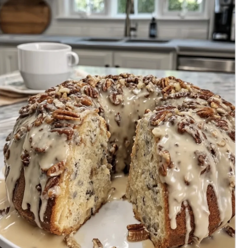 Pineapple Pecan Cream Cheese Pound Cake