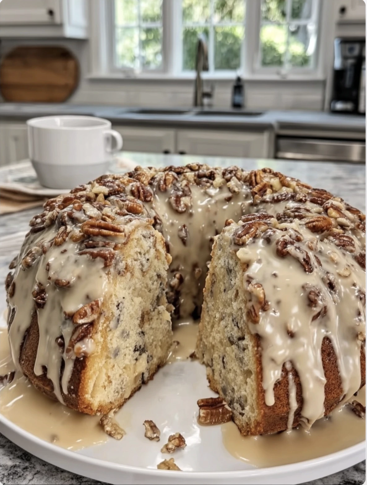 Pineapple Pecan Cream Cheese Pound Cake