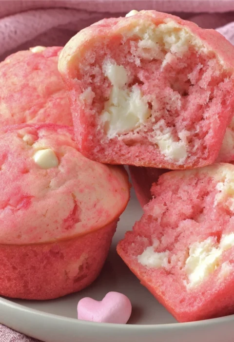 Pink White Chocolatefilled Cupcakes