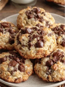 Rice Krispie Chocolate Chip Cookies with Soft Chew