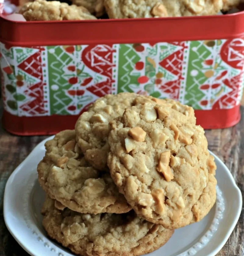 Soft Buttery Sweet Oatmeal Peanut Butter Cookies