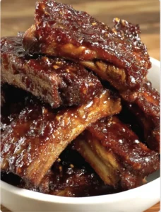 Sticky Honey Garlic Ribs Recipe