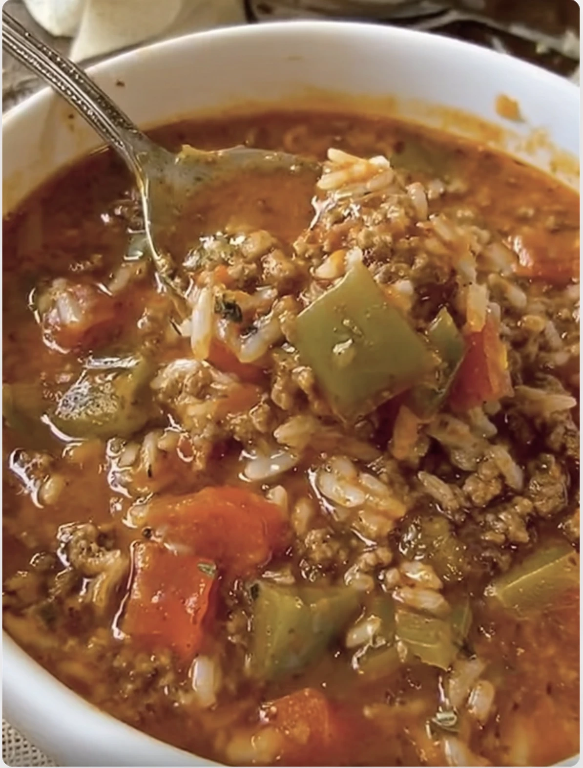 Stuffed Bell Pepper Soup