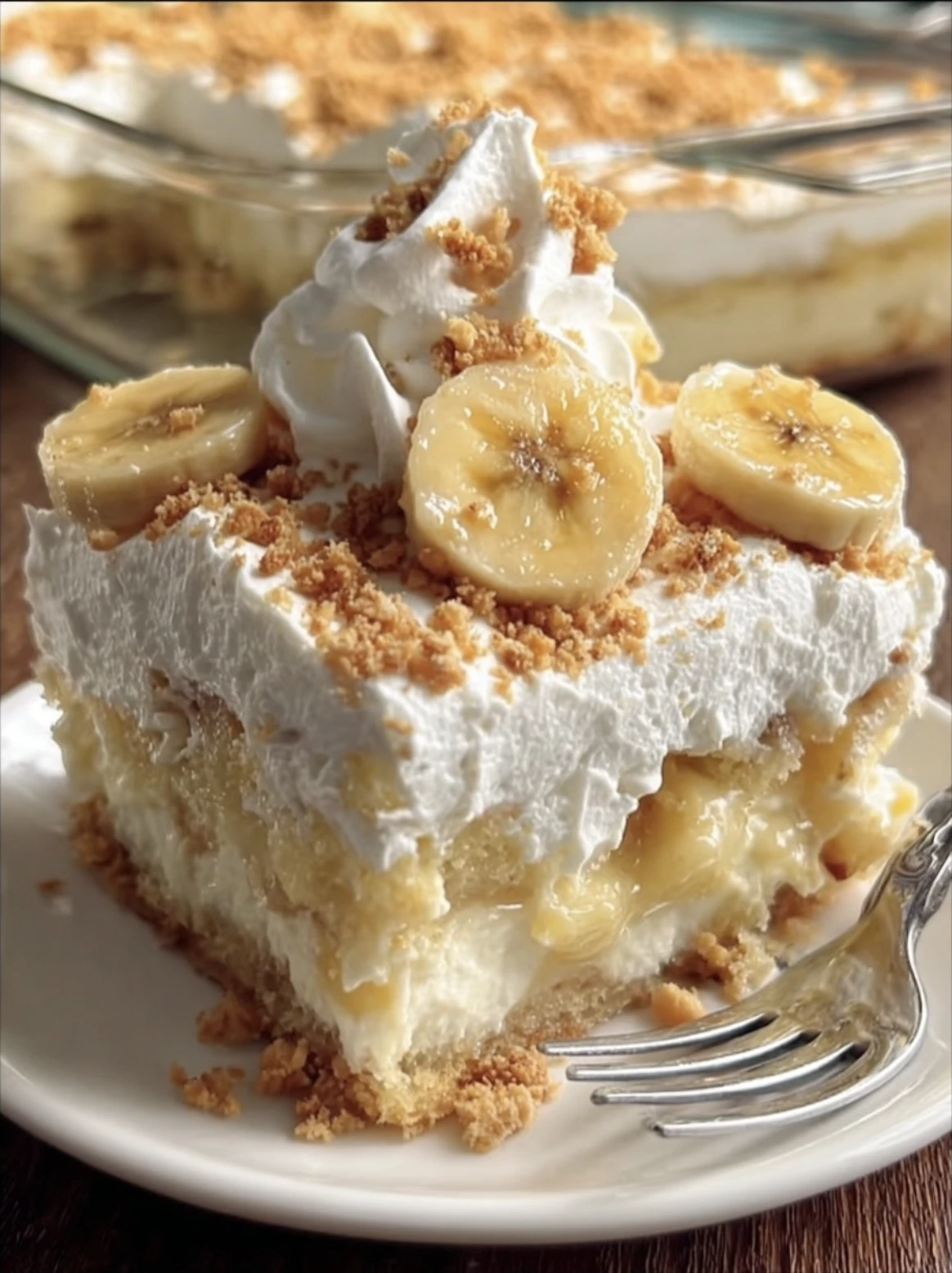 Banana Pudding Poke Cake