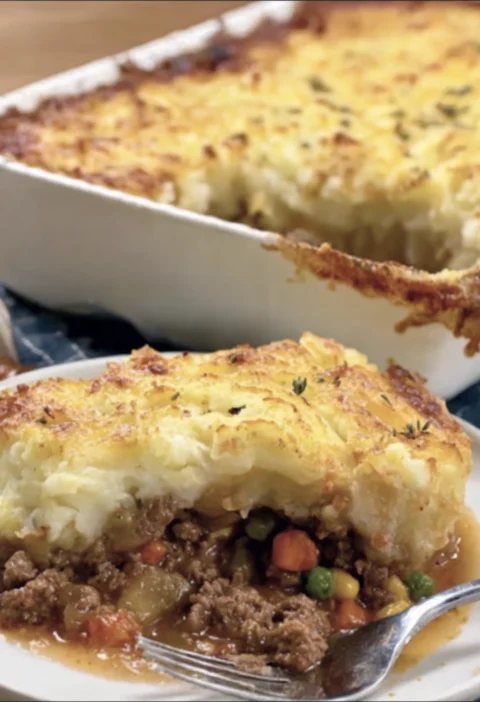 Cheesy Ground Beef Shepherds Pie