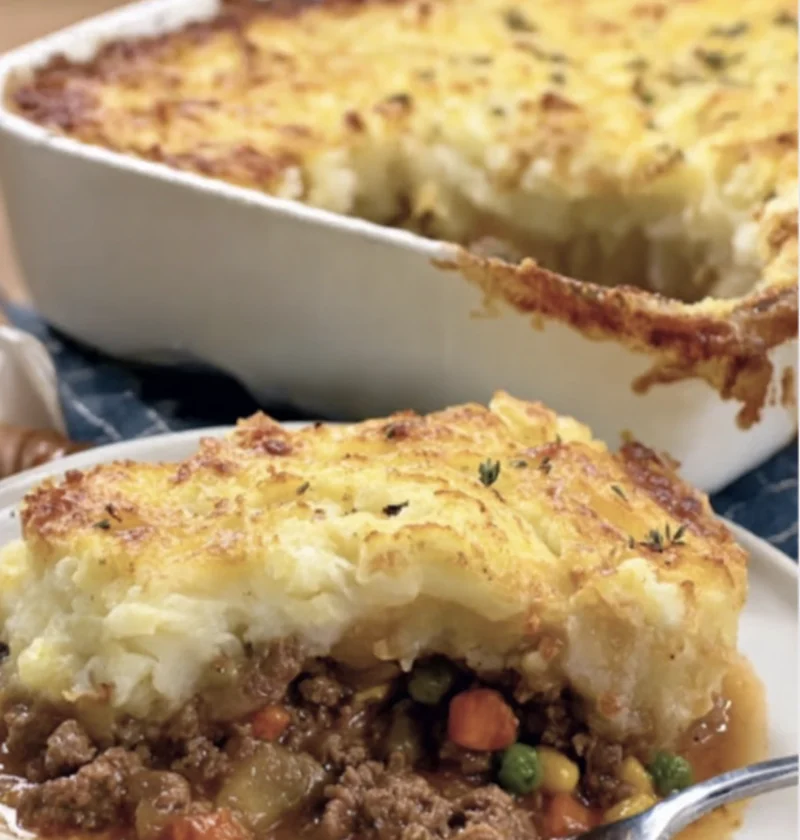 Cheesy Ground Beef Shepherds Pie