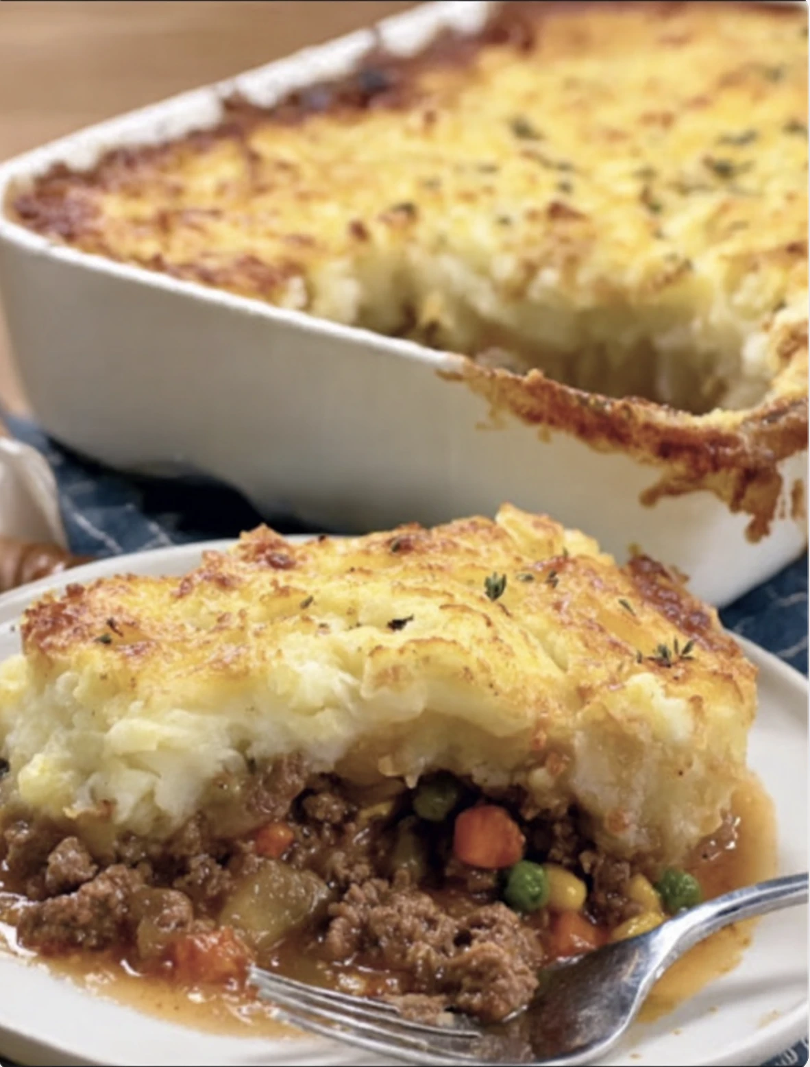 Cheesy Ground Beef Shepherd’s Pie