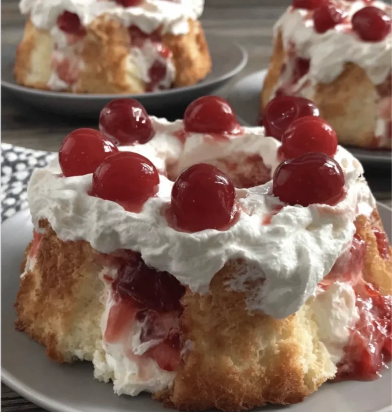 Cherry Angel Cloud Cake