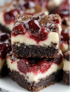 Cherry Cheesecake Brownies