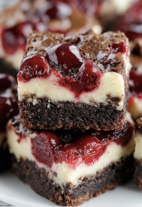 Cherry Cheesecake Brownies