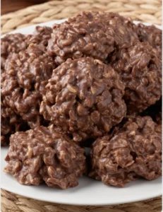 CHOCOLATE PEANUT BUTTER NO-BAKE COOKIES!