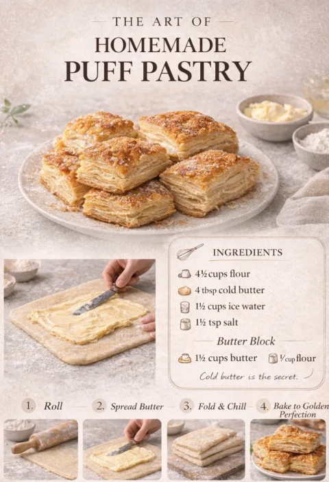 Classic Homemade Puff Pastry