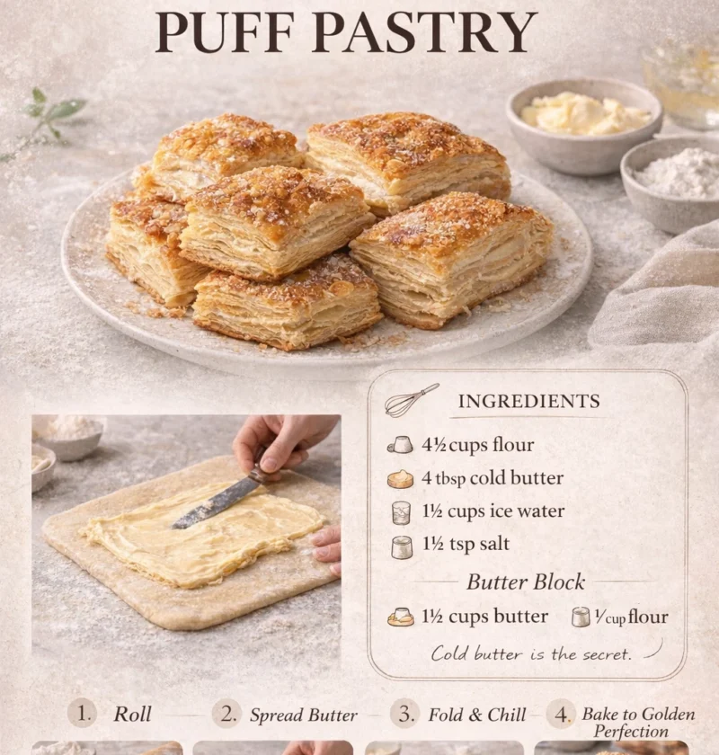 Classic Homemade Puff Pastry