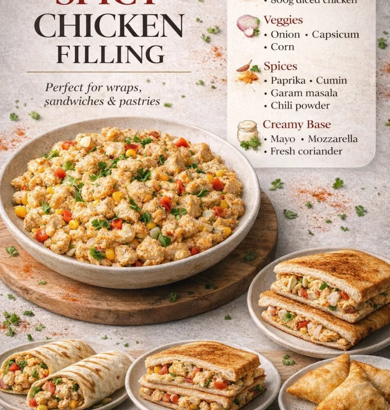 Creamy Spicy Chicken Filling