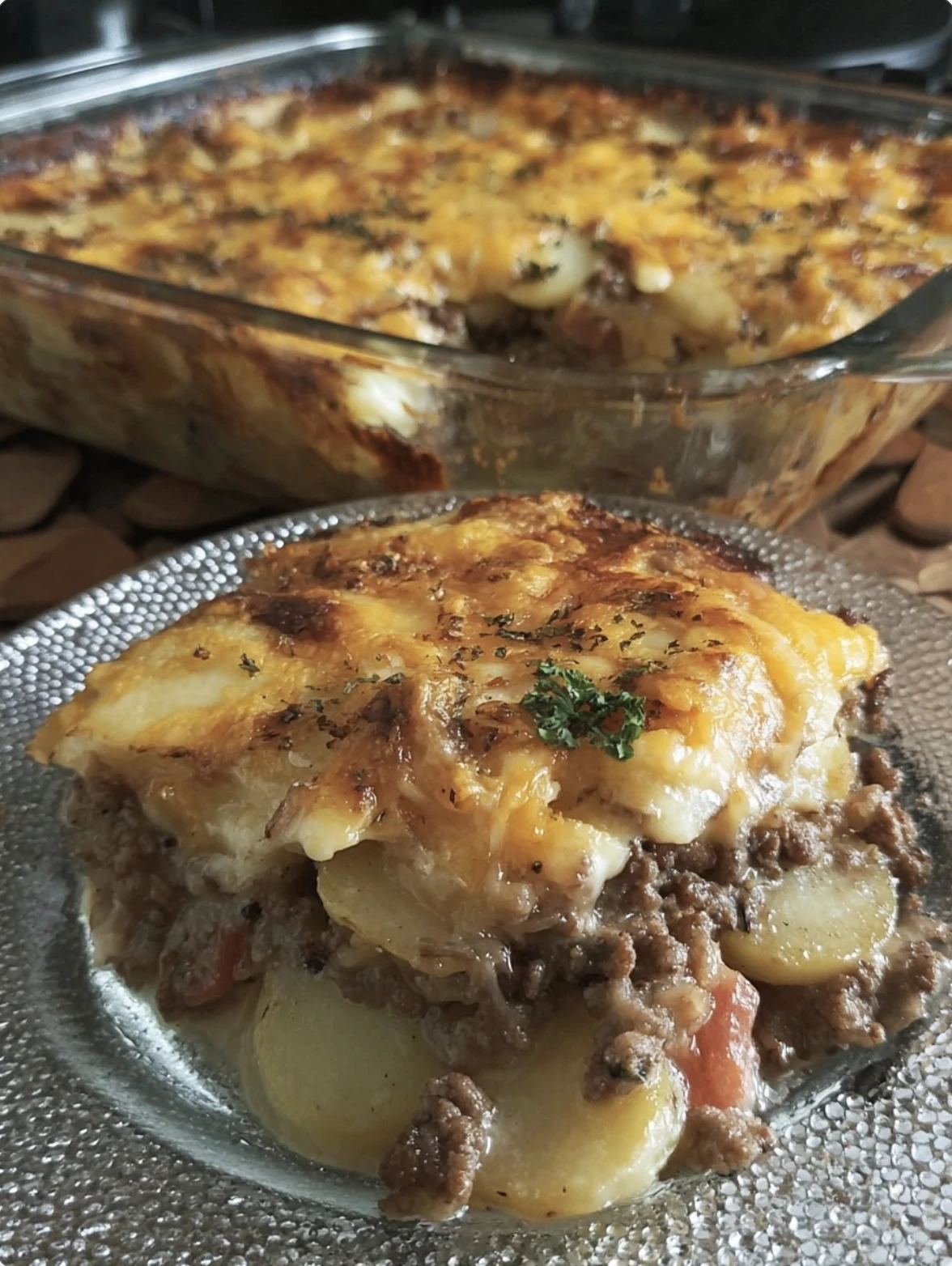 Hamburger Potato Cheese Casserole