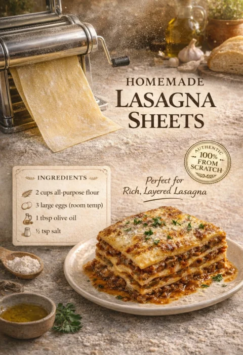 Homemade Lasagna Sheets