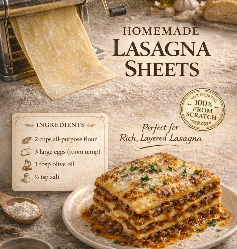 Homemade Lasagna Sheets