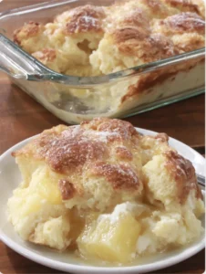 Pineapple Cream Cheese Cobbler