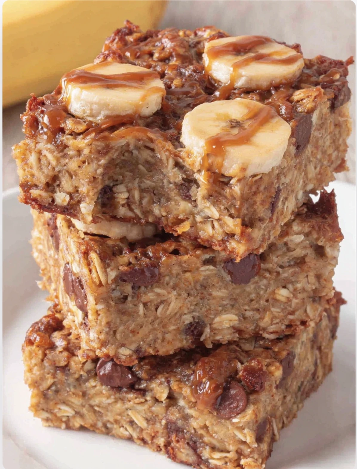 Protein Banana Oat Breakfast Squares