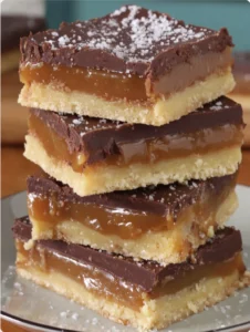 Salted Chocolate Caramel Millionaire Shortbread