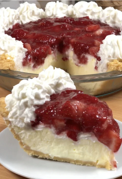 Strawberry Lemon Icebox Pie