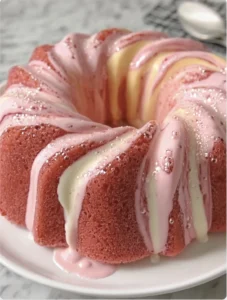 Strawberry Milkshake Pound Cake