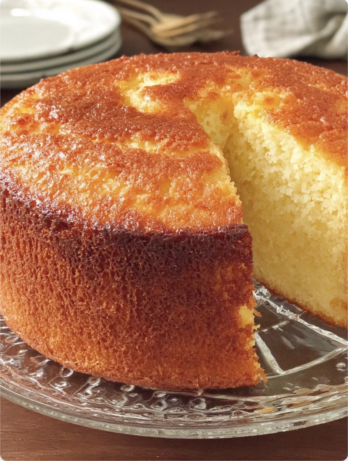 Yogurt and butter cake