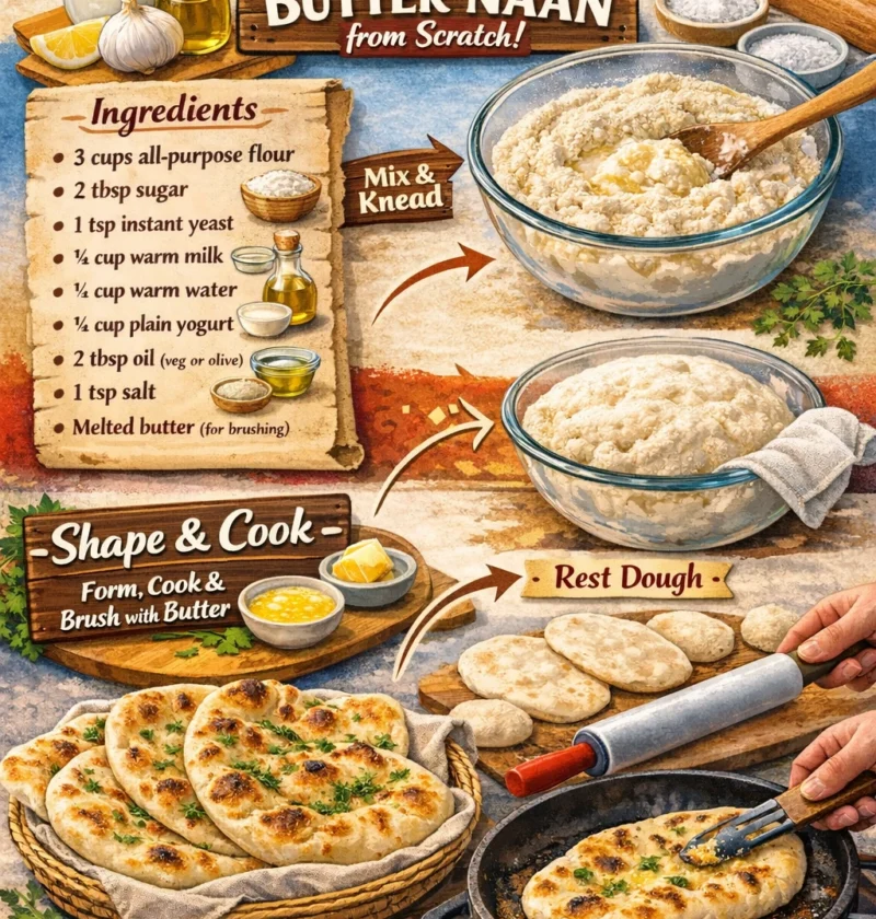Butter Naan Recipe