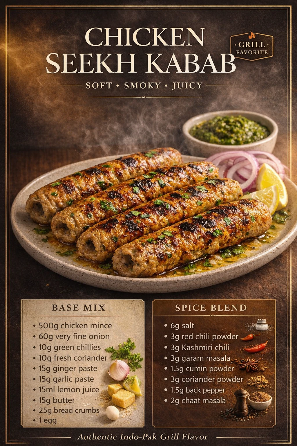 Chicken Seekh Kabab