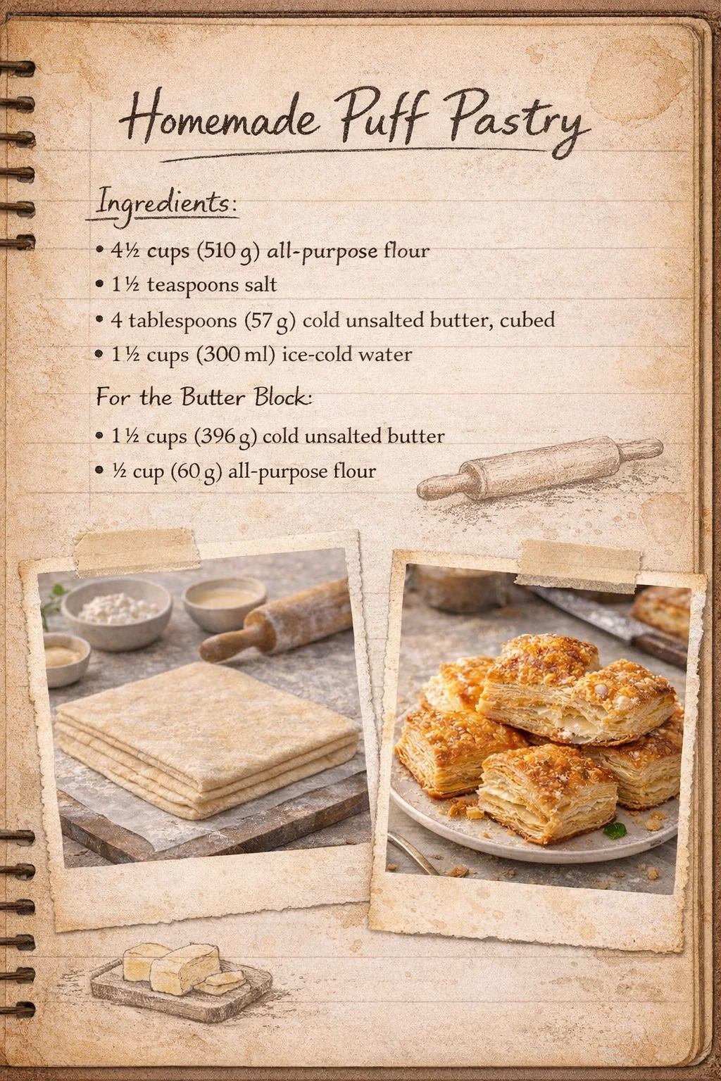 Classic Homemade Puff Pastry