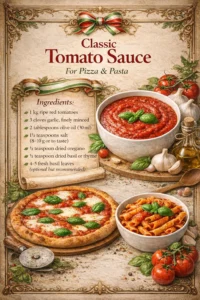 Classic Tomato Sauce for Pizza & Pasta