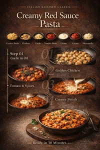 Creamy Red Sauce Pasta