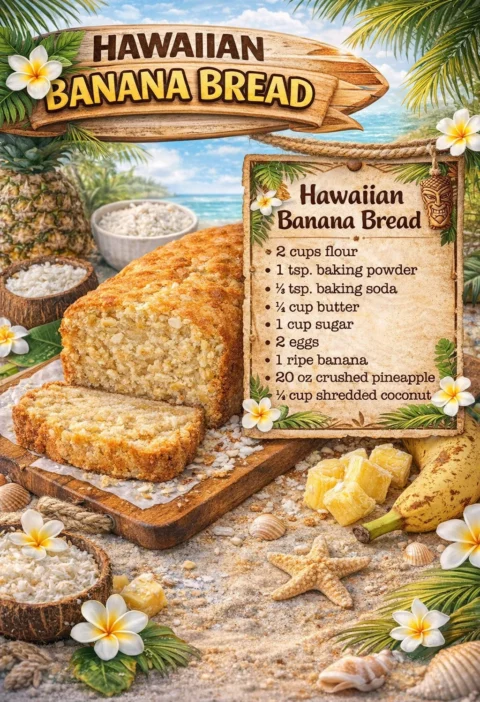 Hawaiian Banana Bread