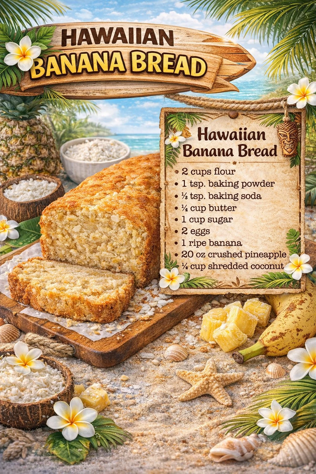 Hawaiian Banana Bread!