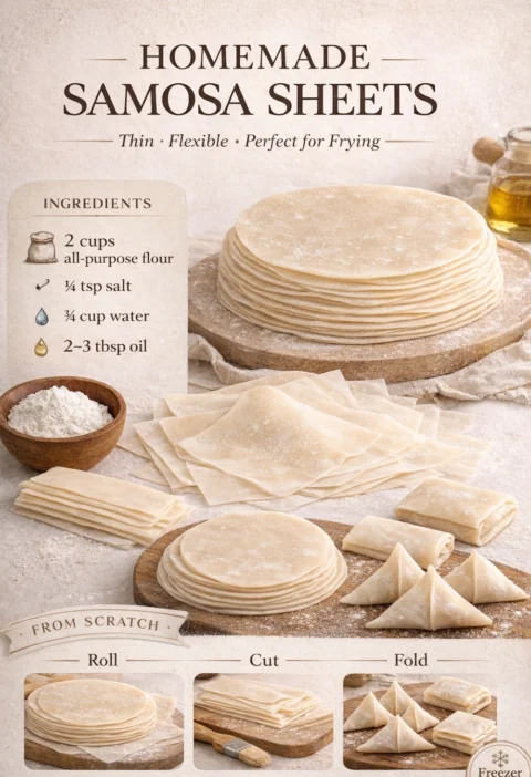 Homemade Samosa Sheets